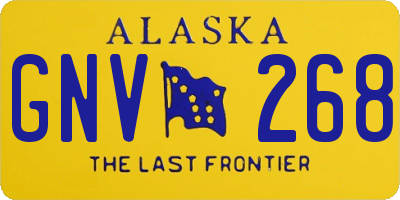 AK license plate GNV268