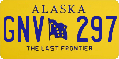 AK license plate GNV297