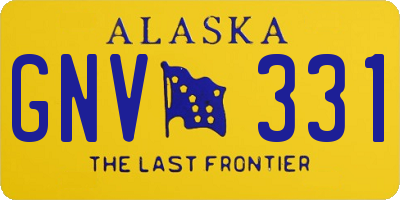 AK license plate GNV331