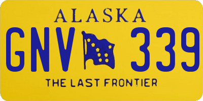 AK license plate GNV339