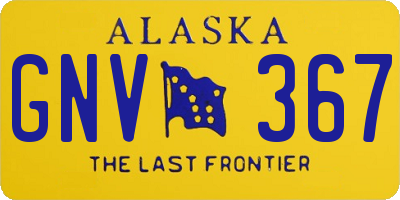 AK license plate GNV367