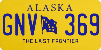 AK license plate GNV369