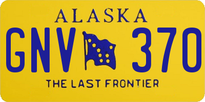 AK license plate GNV370