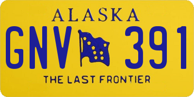 AK license plate GNV391
