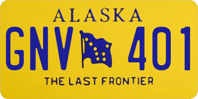 AK license plate GNV401
