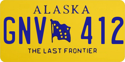 AK license plate GNV412