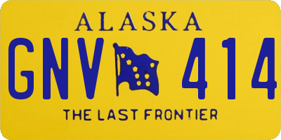 AK license plate GNV414