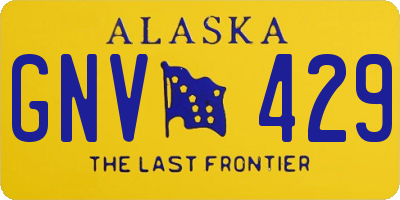 AK license plate GNV429