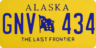 AK license plate GNV434