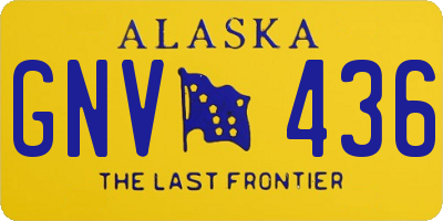 AK license plate GNV436