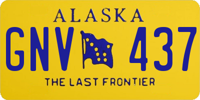 AK license plate GNV437