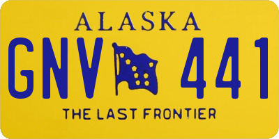 AK license plate GNV441
