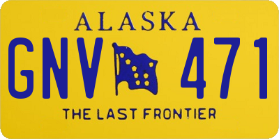 AK license plate GNV471