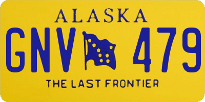 AK license plate GNV479