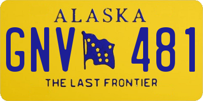AK license plate GNV481