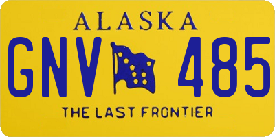 AK license plate GNV485