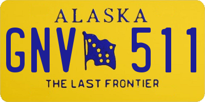 AK license plate GNV511