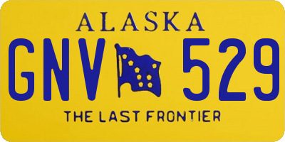 AK license plate GNV529