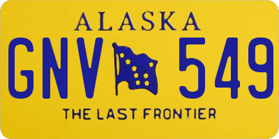 AK license plate GNV549