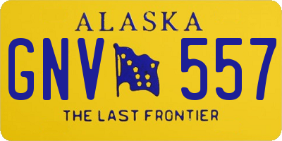 AK license plate GNV557