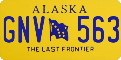 AK license plate GNV563