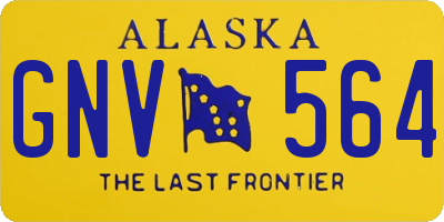 AK license plate GNV564