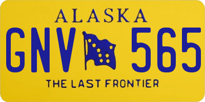 AK license plate GNV565