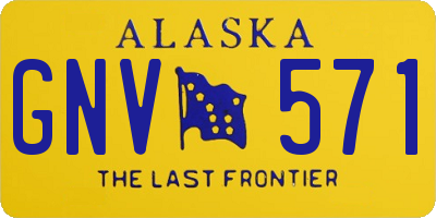AK license plate GNV571