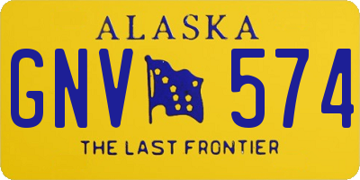 AK license plate GNV574