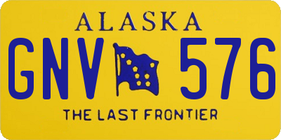 AK license plate GNV576