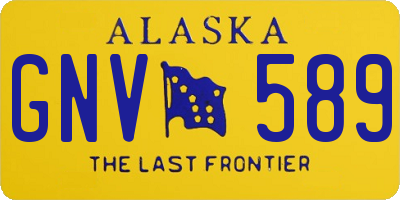 AK license plate GNV589