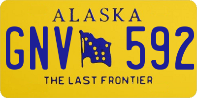 AK license plate GNV592