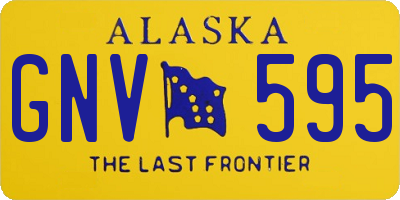 AK license plate GNV595