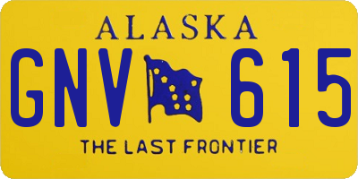 AK license plate GNV615