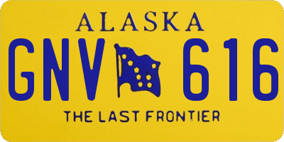 AK license plate GNV616