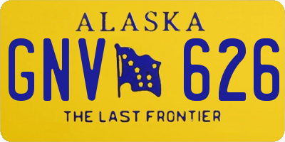 AK license plate GNV626