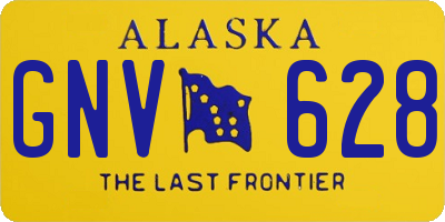 AK license plate GNV628