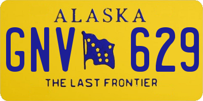 AK license plate GNV629