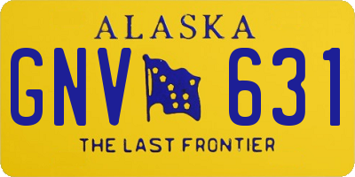 AK license plate GNV631