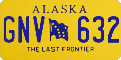 AK license plate GNV632