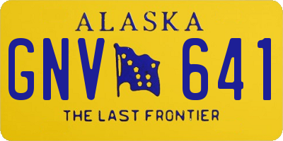 AK license plate GNV641