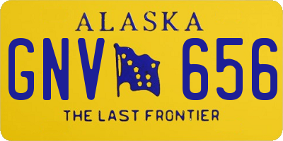 AK license plate GNV656