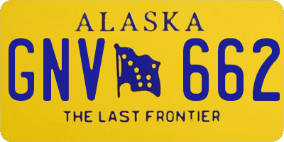 AK license plate GNV662