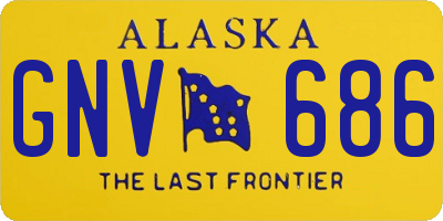 AK license plate GNV686