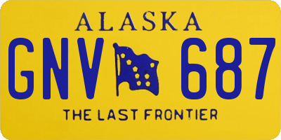 AK license plate GNV687