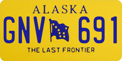 AK license plate GNV691