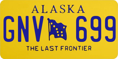 AK license plate GNV699