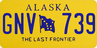 AK license plate GNV739