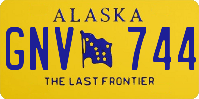 AK license plate GNV744