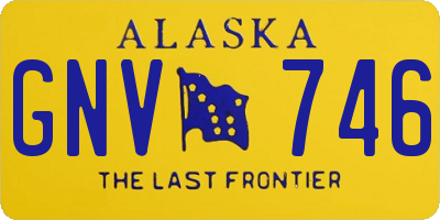 AK license plate GNV746